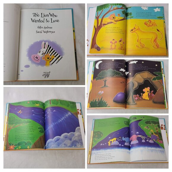 The Lion Who Wanted To Love Hardcover Book Giles Andreae 1998 - Picture 6 of 8